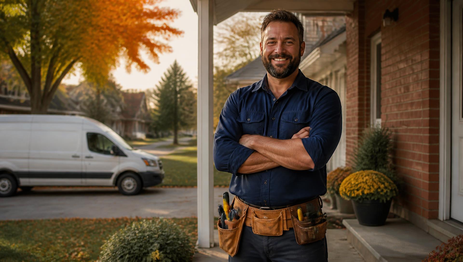Home-service professional at an Ontario home